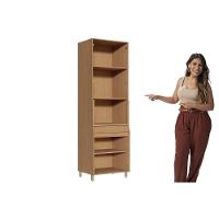 Paneleiro De Cozinha Modulado Simone Mendes Com 4 Portas E 1 Gaveta 70cm Carvalho Cinza - 9