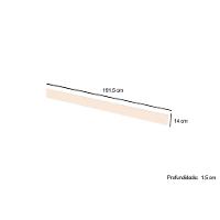 Módulos De Cozinha Requinte Painel De Edição Para Fechamento Rodapé Requinte 191x14x105cm Nature2 Aéreos + 1 Balcão + 1 Complemento - 3