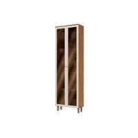 Paneleiro De Cozinha Cristaleira Requinte Com 2 Portas Com Vidro 71x230cm Flex Nature Nature Ou Areia - 5