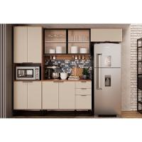Gabinete De Cozinha Modulado Balcão Alpha 2506 3 Portas E 2 Gavetas Com Tampo 120cm Branco - 5