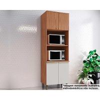 Torre Quente De Cozinha Paneleiro Requinte Com 4 Portas E 2 Nichos Para Forno 71cm Nature Nature Areia - 1