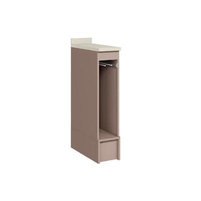 Gabinete De Cozinha Modulado Balcão Com Tampo Malta 2629 Com Porta Toalha 20cm Duna
