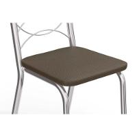 Kit 6 Cadeiras De Cozinha Holanda C009 6 Un Cromado Marrom 21 - 5