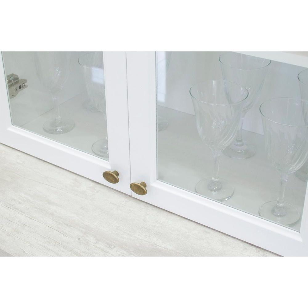 Cozinha Modulada Americana 7 Peças 2 Aéreos + 2 Balcões + 1 Paneleiro + 2 Complementos Com Pés C5p52 Branco2 Aéreos + 1 Balcão + 1 Complemento - 10