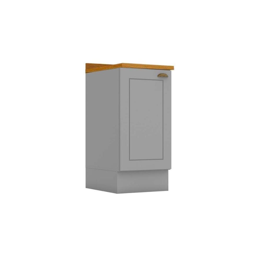 Gabinete De Cozinha Modulado Balcão Com Tampo Americana Com 1 Porta 40cm Cinza - 1