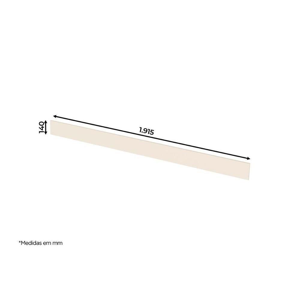 Módulo Cozinha Connect Painel De Edição Para Fechamento Rodapé 191x14x105cm Off White2 Aéreos + 1 Balcão + 1 Complemento - 3