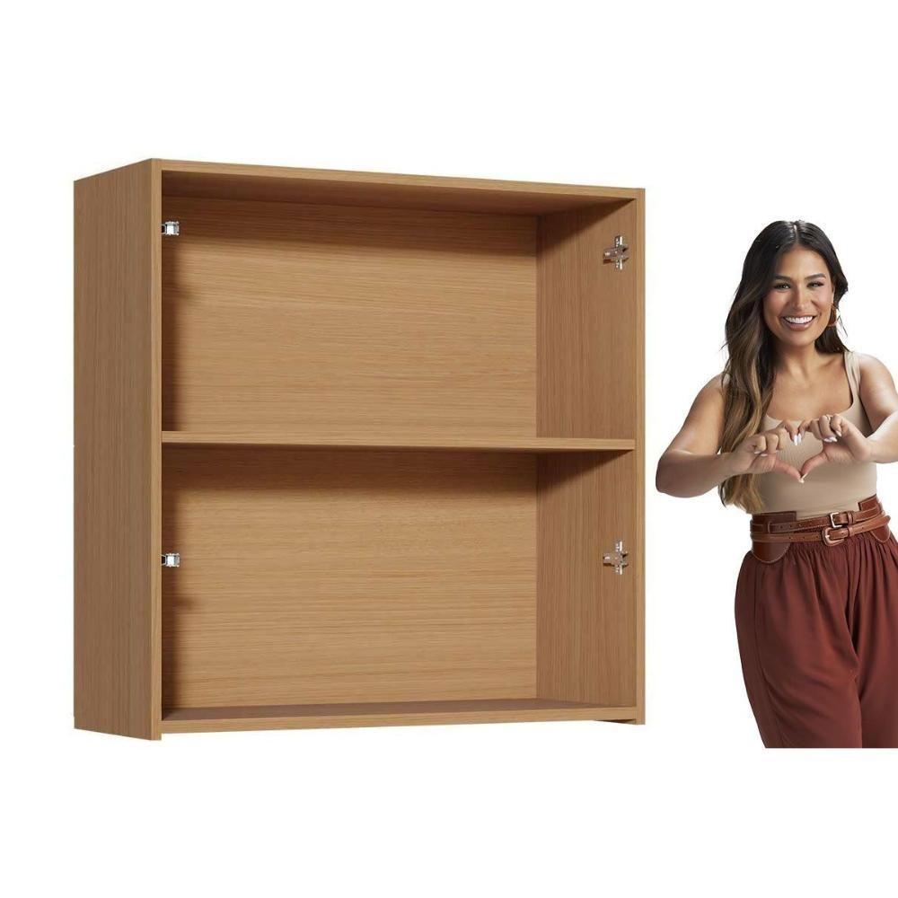 Módulo Cozinha Simone Mendes Armário Simone Mendes Com 2 Portas 80cm Carvalho Cinza - 8