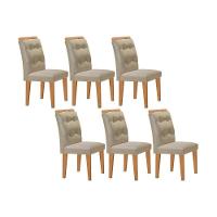 Kit 2 Cadeiras De Cozinha Imperatriz 6 Un Capuccino Suede Creme Rufato - 1