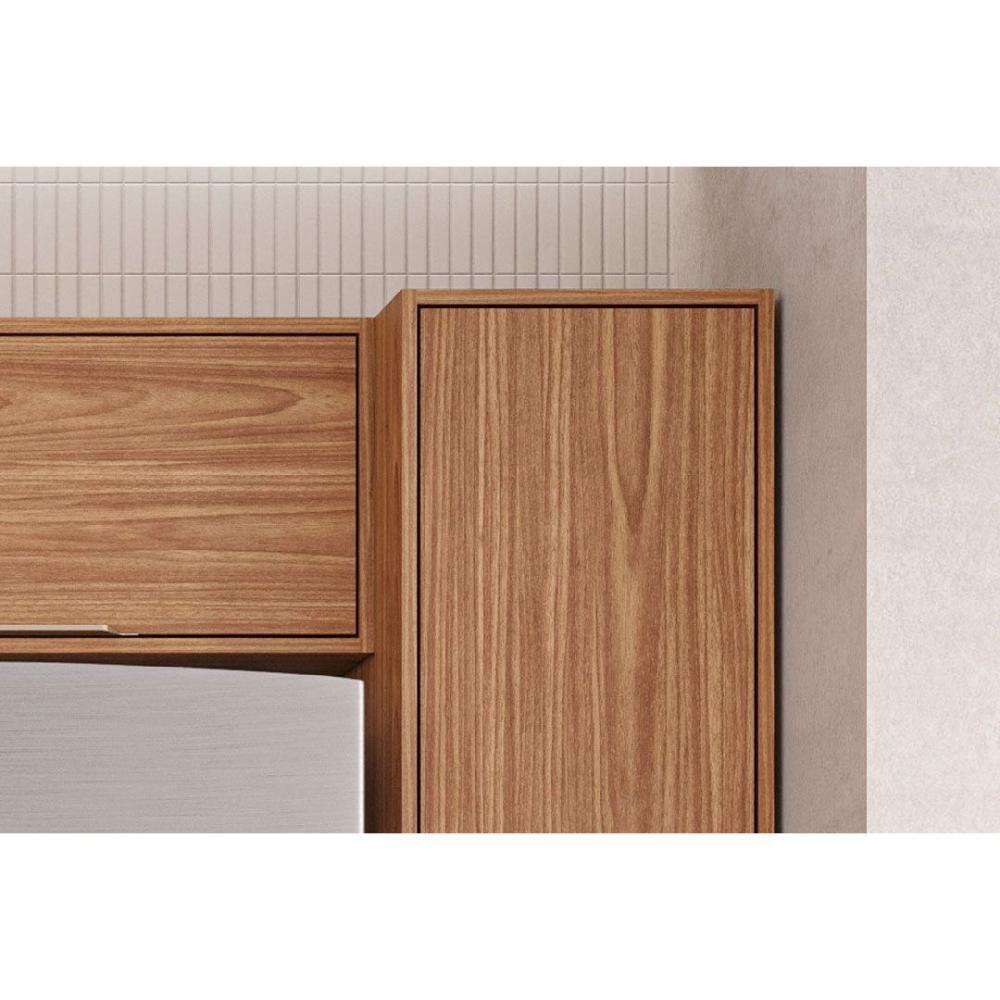 Kit Cozinha Modulada 5 Peças Divina 2 Aéreos + 1 Balcão + 1 Paneleiro + 1 Torre Quente C5p185 Freijó Off White - 8