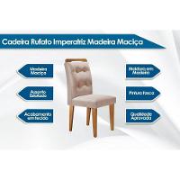 Kit 2 Cadeiras De Cozinha Imperatriz 4 Un Capuccino Suede Grafite Rufato - 3