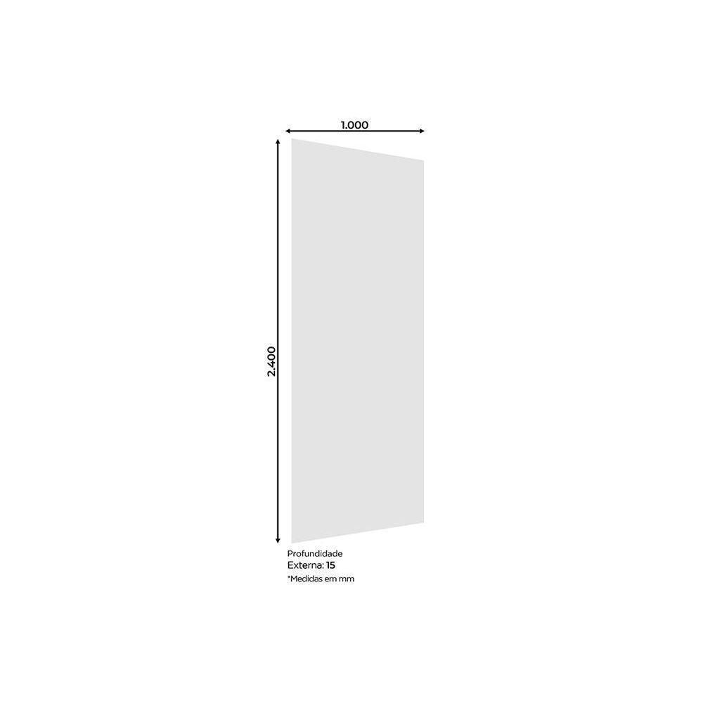 Módulo Cozinha Belize Painel De Edição Para Fechamento O467 240x100x105cm Nature2 Aéreos + 1 Balcão + 1 Complemento - 2