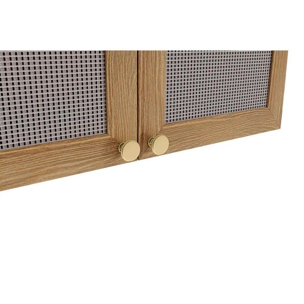 Kit Cozinha Modulada 8 Peças Botanic 4 Aéreos + 2 Balcões+ 2 Complementos M665 Nogueira Verde Oliva - 8