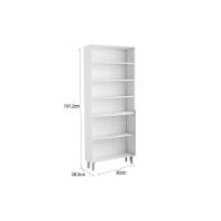 Cristaleira De Cozinha Paneleiro Evidence 7039 Com 6 Portas 2 Com Vidro 80cm Branco Bertolini