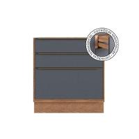 Kit Cozinha Modulada 6 Peças Versalis 2 Aéreos + 2 Balcões + 1 Torre Quente + 1 Complemento C6p191 Freijó Grafite Herval - 3