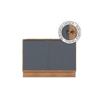 Kit Cozinha Modulada 6 Peças Versalis 2 Aéreos + 2 Balcões + 1 Torre Quente + 1 Complemento C6p191 Freijó Grafite Herval - 5