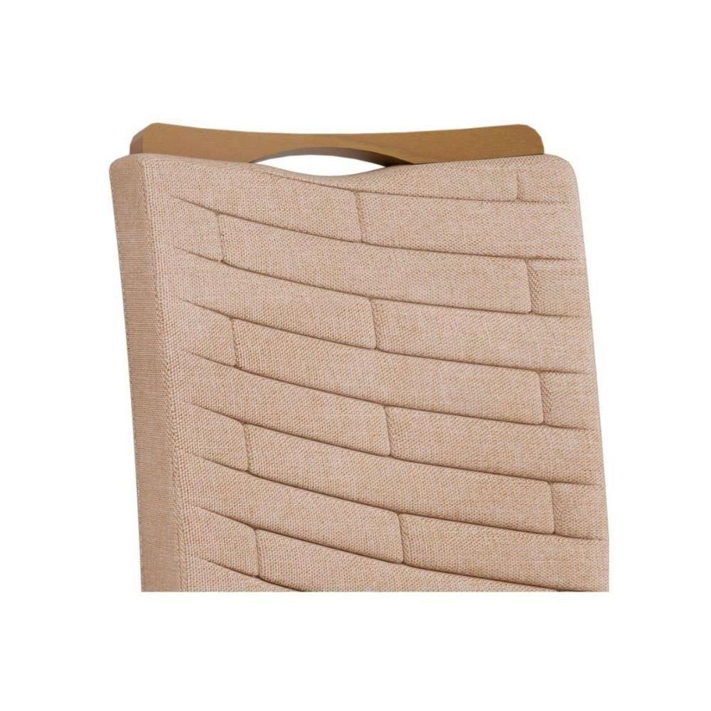Kit 4 Cadeiras De Cozinha Julia 4 Un Cedro Suede Kraft - 3
