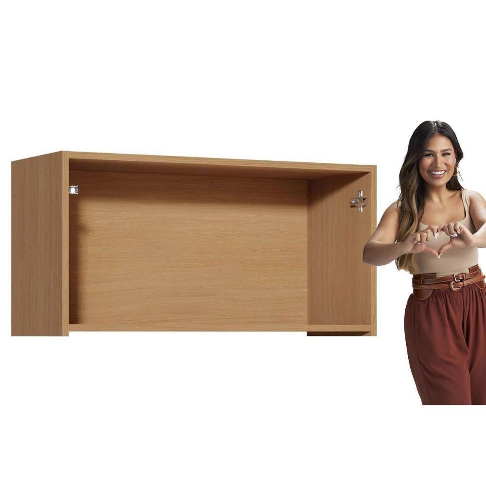 Módulo Cozinha Simone Mendes Armário Simone Mendes Com 1 Porta Basculante 80cm Carvalho Cinza - 6