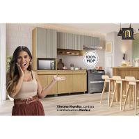 Módulo Cozinha Simone Mendes Armário Simone Mendes Com 1 Porta Basculante 80cm Carvalho Cinza - 2