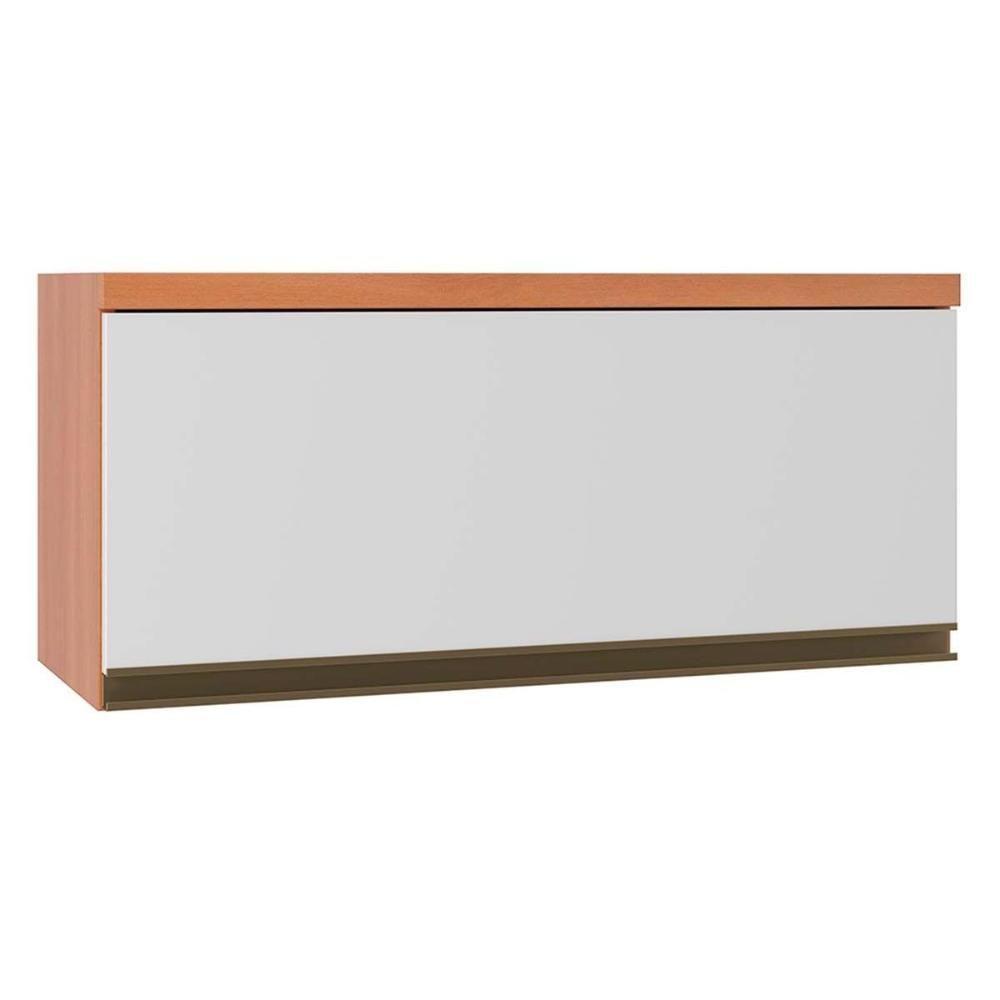 Módulo Cozinha Telasul Thela Macadâmia Armário Thela Macadâmia Com 1 Porta 80cm Freijó Branco Telasul - 1