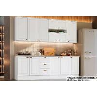 Kit Cozinha Modulada 10 Peças Americana 4aéreos+3balcões+3complementos C5p31 Branco2 Aéreos + 1 Balcão + 1 Complemento - 1