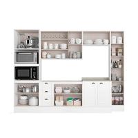 Kit Cozinha Modulada 7 Peças Bella 2 Aéreos + 2 Balcões+ 1 Paneleiro + 1 Torre Quente + 1 Complemento C7p198 Nogal Cinza - 3