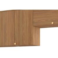 Kit Cozinha Modulada 5 Peças Botanic 2 Aéreos + 2 Balcões + 1 Complemento Sem Pia M665 Nogueira Verde Oliva - 7