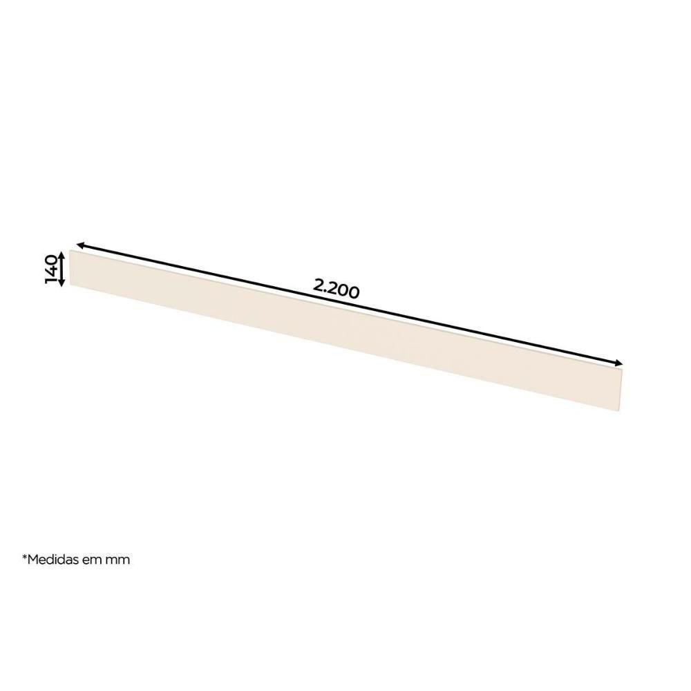 Módulo Cozinha Connect Painel De Edição Para Fechamento Rodapé 220x14x105cm Duna2 Aéreos + 1 Balcão + 1 Complemento - 3