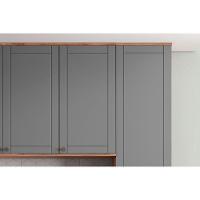 Kit Cozinha Modulada 5 Peças Bella 2 Aéreos + 1 Balcão+ Cristaleira + 1 Paneleiro C5p202 Nogal Cinza - 8