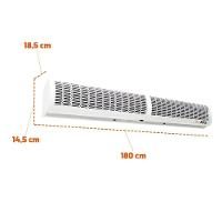 Cortina De Ar Para Comércio E Escritório 180cm Com Controle Remoto Monofásico CA1218C 220V Eos - 2