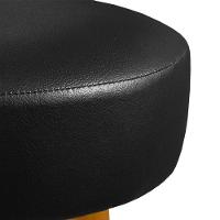 Kit C/2 Banqueta Alta 70cm Courino Preta P/ Cozinha preto - 5