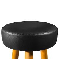 Kit C/2 Banqueta Alta 70cm Courino Preta P/ Cozinha preto - 6