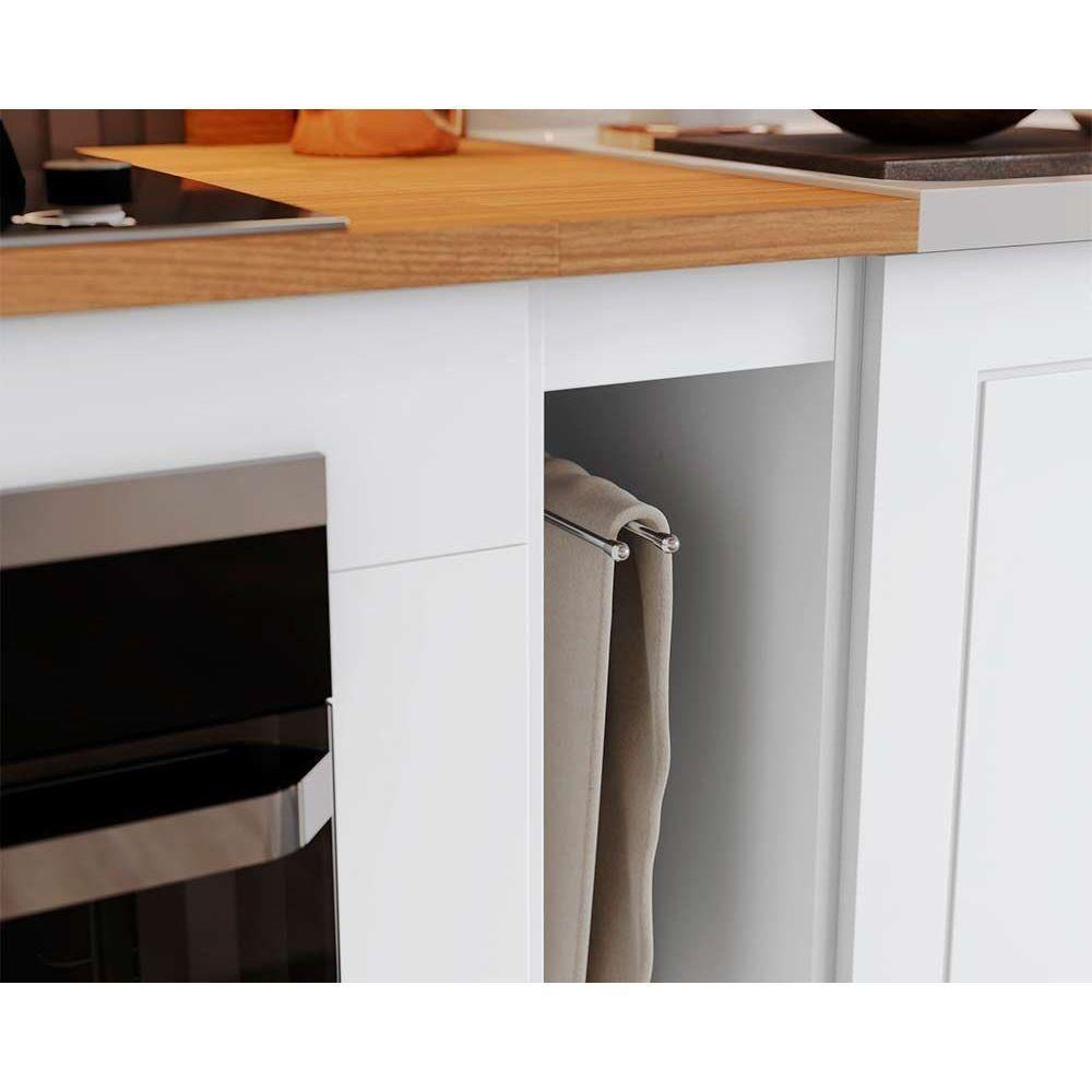 Cozinha Modulada Americana Completa 12 Peças 5aéreos+4balcões+3complementos Cz314 Cinza2 Aéreos + 1 Balcão + 1 Complemento - 4