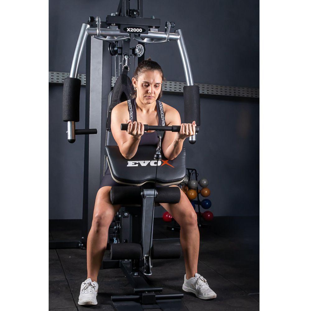 Estação De Musculação Evox Fitness X2000 Exercício Completo - 5