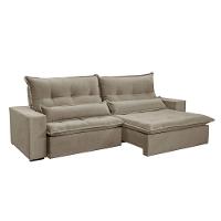 Sofá Grecia Veludo 02 Módulos De 100m B25cm Meu Sofá Online B002 Veludo Capuccino - 7