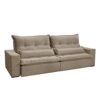 Sofá Grecia Veludo 02 Módulos De 100m B25cm Meu Sofá Online B002 Veludo Capuccino - 9