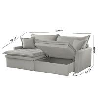 Sofá Elegance Veludo 2 Módulos 100 Cm B25 Cm Meu Sofá Online B026 Veludo Prata - 10