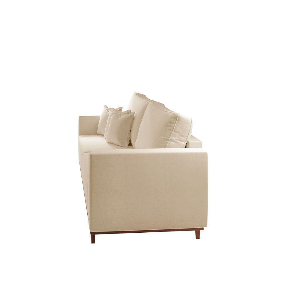 Sofá Djon 02 Módulos De 90cm B20cm Meu Sofá Online A294 Linho Creme - 5