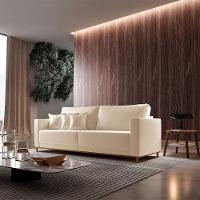 Sofá Djon 02 Módulos De 90cm B20cm Meu Sofá Online A294 Linho Creme - 1