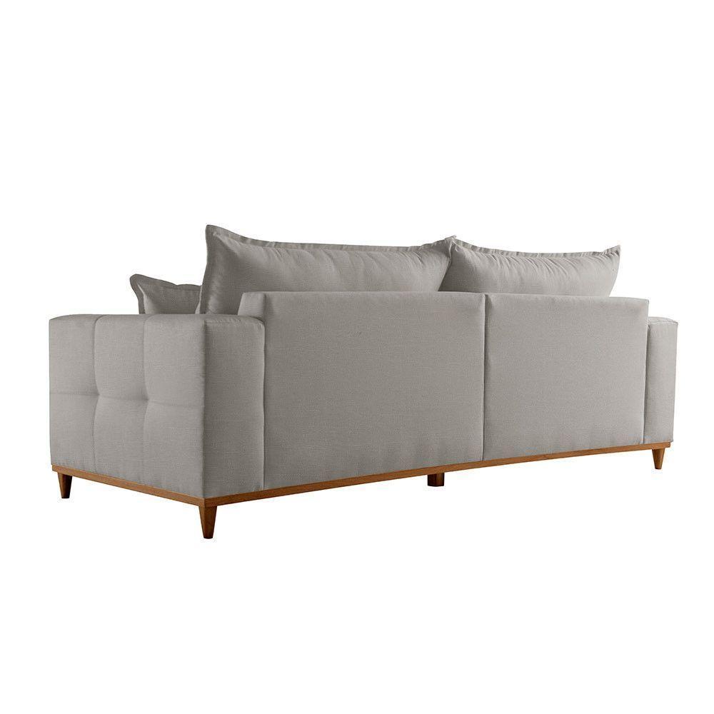 Sofá Matrix 02 Módulos De 80cm B25cm Meu Sofá Online A230 Linho Cinza - 4