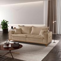 Sofá Matrix 02 Módulos De 80cm B25cm Meu Sofá Online A226 Linho Bege - 1