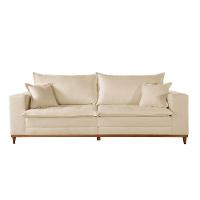 Sofá Matrix 02 Módulos De 80cm B25cm Meu Sofá Online A294 Linho Creme - 2