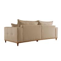 Sofá Matrix 02 Módulos De 100cm B25cm Meu Sofá Online A226 Linho Bege - 3