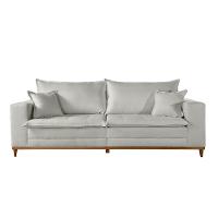 Sofá Matrix 02 Módulos De 100cm B25cm Meu Sofá Online B026 Veludo Prata - 2