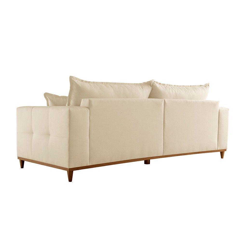 Sofá Matrix 02 Módulos De 90cm B25cm Meu Sofá Online A294 Linho Creme - 4