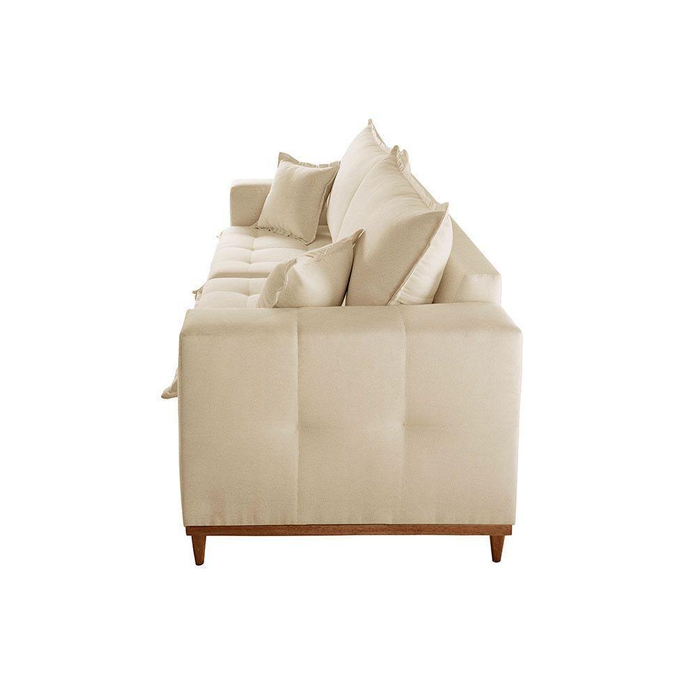 Sofá Matrix 02 Módulos De 90cm B25cm Meu Sofá Online A294 Linho Creme - 5
