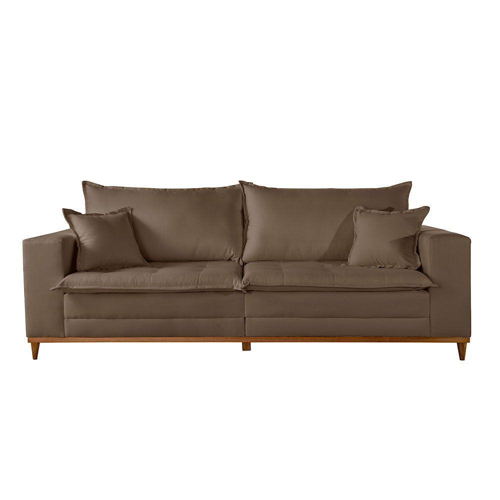 Sofá Matrix 02 Módulos De 80cm B25cm Meu Sofá Online B016 Veludo Marrom - 2