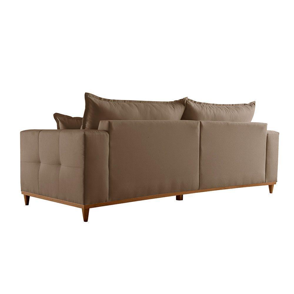 Sofá Matrix 02 Módulos De 80cm B25cm Meu Sofá Online B016 Veludo Marrom - 4