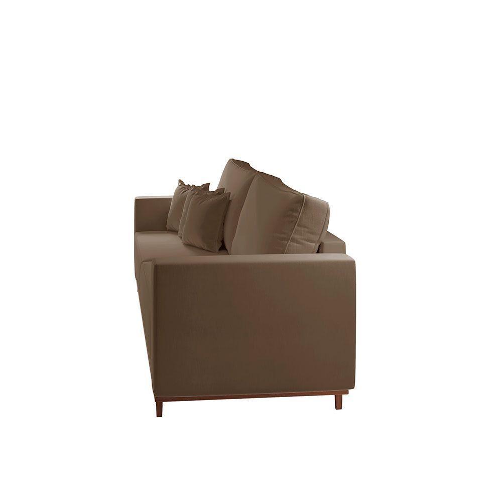 Sofá Djon 02 Módulos De 80cm B20cm Meu Sofá Online B016 Veludo Marrom - 2