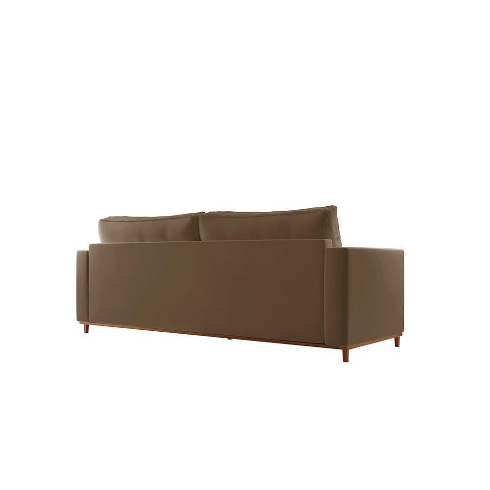 Sofá Djon 02 Módulos De 80cm B20cm Meu Sofá Online B016 Veludo Marrom - 7