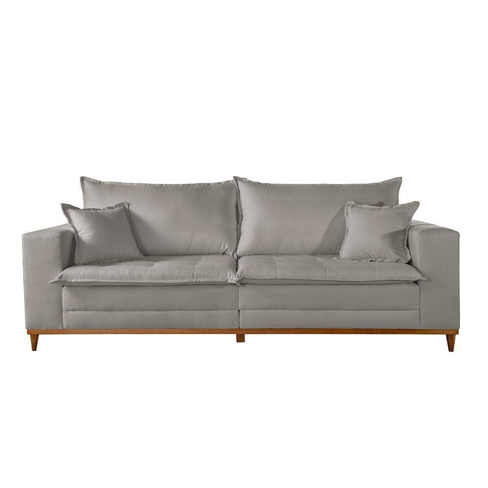 Sofá Matrix 02 Módulos De 90cm B25cm Meu Sofá Online A230 Linho Cinza - 2